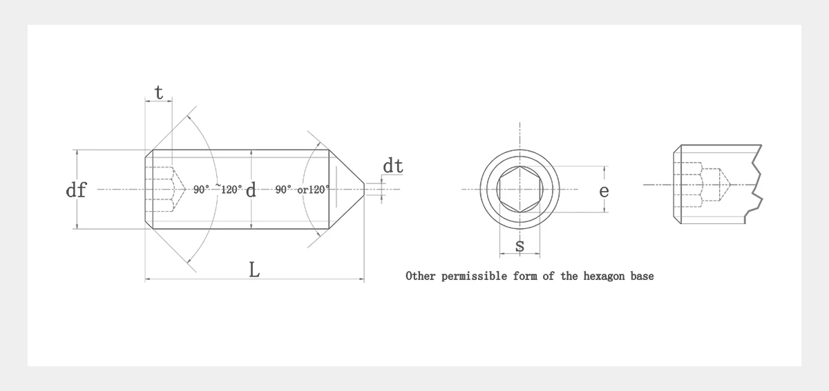 AYA Hexagon Socket Set Screw With Cone Point AYA Hexagon Socket Set Screw With Cone Point
